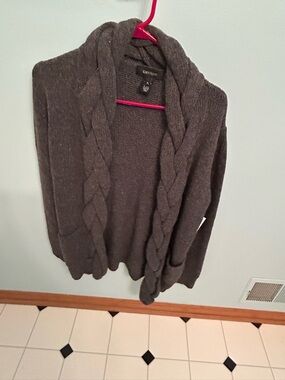 Karen Kane Charcoal Gray Car Coat Sweater